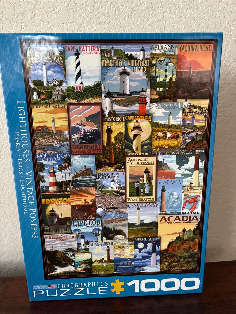 EuroGraphics 1000-Piece Puzzle - Vintage  Lighthouses Posters
